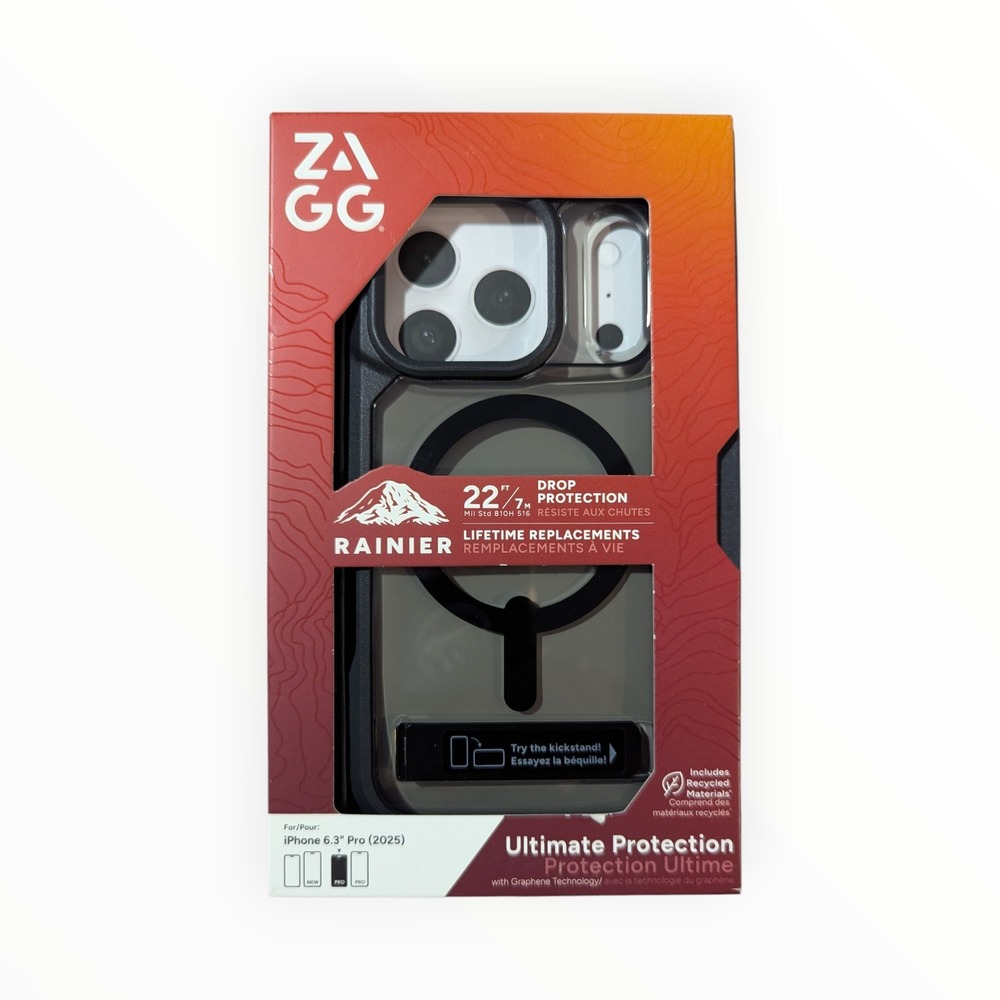 ZAGG Rainier Ultimate Protection Case for iPhone 15 Pro Max - Black